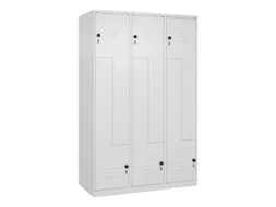 Z-garderobekast,HxBxD 1850x1200x500mm,vak B 200/400mm,draaigrendel