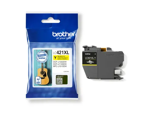 Inktcartridge Brother LC-421XLY geel