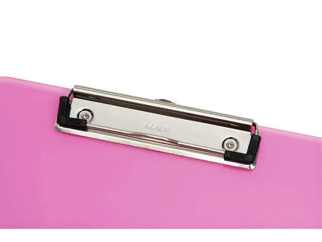 Klembord MAUL A4 staand transparant PS neon roze