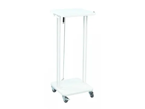 Verrijdbare Afvalzakhouder Saekko Boy met deksel 60 Liter Wit