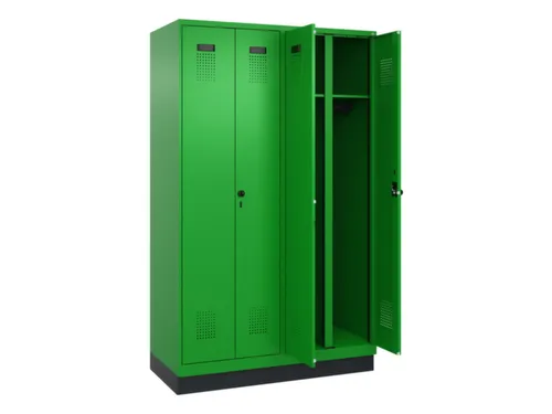 locker voor scheiding van kleding,HxBxD 1950x1200x500mm,4vak