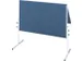 inklapbaar presentatiebord 150x120cm Vilt Blauw frame metaal wit
