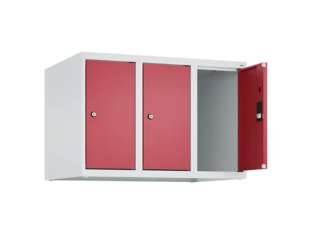 opzetkast,v. locker,3vak.,vak B 250mm,HxBxD 500x750x500mm,vleugeldeur