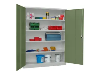 grootvolumekast met openslaande deuren,RAL7035,front RAL6011 - 2