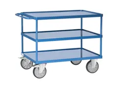 Tafelwagen 2420W -platformen van staalplaat + rand 2420W