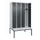 locker met bank,HxBxD 2120x1200x815mm,4vak,vak B 300mm,cilinderslot