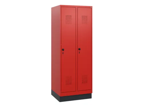 schoollocker,HxBxD 1630x600x500mm,2vak,vak B 300mm,draaigrendel,sokkel