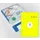 Etiket Rillprint 210x297mm fluorgeel 100 etiketten