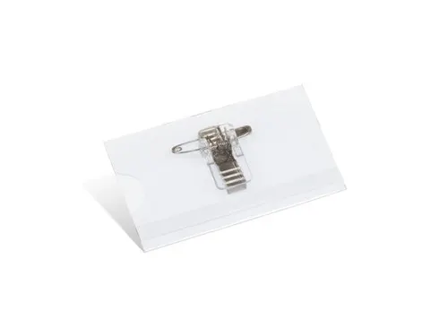 Naambadge Kangaro 40x75mm doos a 24 stuks met clip, speld en insteekka