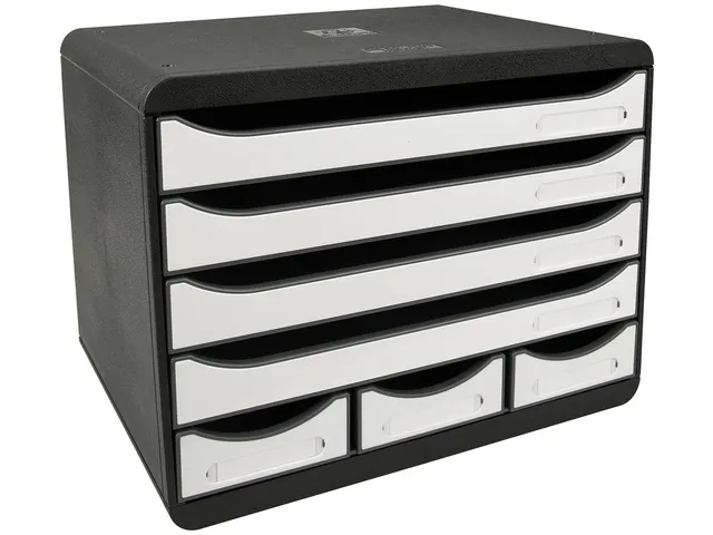 ladenblok Storebox Mini, zwart/wit