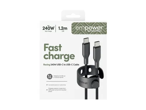 PanzerGlass empower by Racing 240W USB-C to USB-C Cable | USB 2.