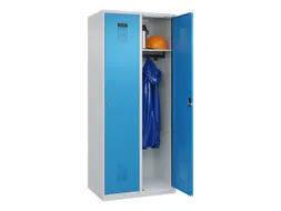 locker,HxBxD 1850x800x500mm,2vak,vak B 400mm,cil.-slot,staand op vloer