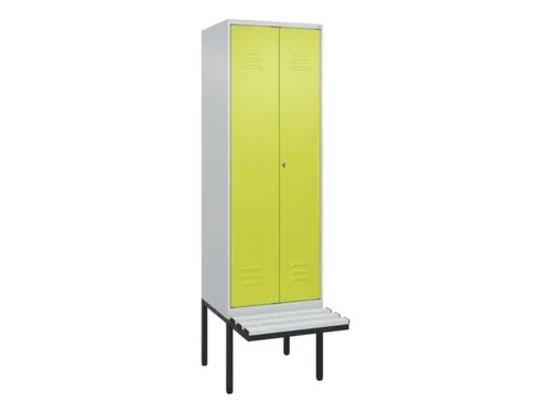 locker voor scheiding van kleding,HxBxD 2120x600x815mm,2vak