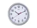 Wandklok MAUL Run RC Ø25x5cm kunststof zilver/wit incl batterij