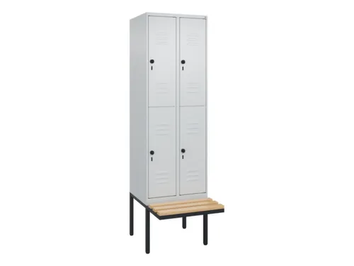 Dubbeldekse dekenkist,HxBxD 2120x600x815mm,2x2vak.,vak B 300mm