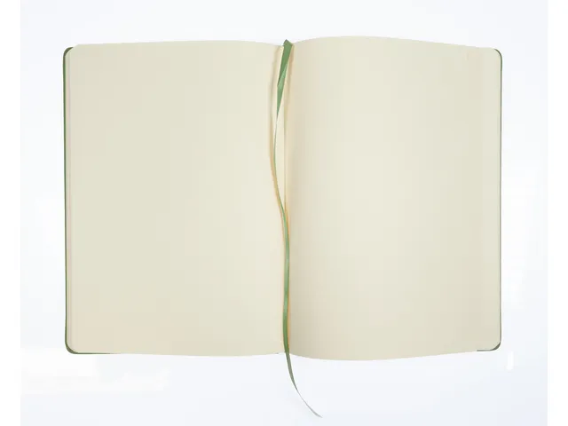 Schetsboek Kangaro A4 lime green PU HC 80 vel 140gr roomwit met elasti