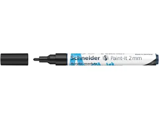 Acrylmarker Schneider Paint-It 310 2mm zwart - 3