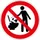 verbodsbord,Geen afval in het toilet gooien,PVC,Ø 50mm