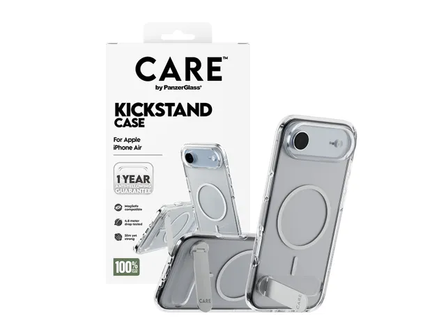 PanzerGlass CARE by Kickstand Case Transparent w. MagSafe iPhone