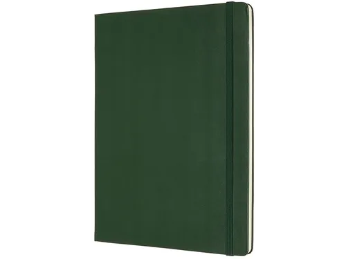 Notitieboek Moleskine XL 190x250mm blanco hard cover myrtle green