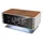 Wekkerradio Technoline WT 487 165x93x80mm hout/zilver met telefoonopla