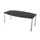 vergadertafel,HxBxD 740x2000x1200mm,vatvormig,CC-zwart