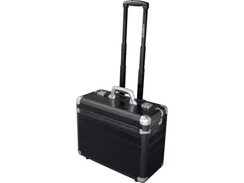 Trolley-pilotenkoffer Alumaxx DISCOVERY aluminium mat zwart