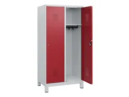 schoollocker,HxBxD 1630x800x500mm,2vak,vak B 400mm,cil.-slot,voeten