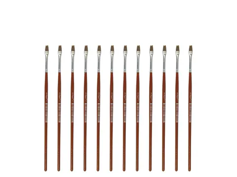 Penseel Kangaro Serie 121 plat Nr. 2 geitenhaar doos 12 stuks