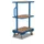 Bijzetwagen 200kg Eurobakken Met 3 Etages Hout Vast 820x455mm Ral5010