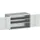 kast met geperforeerde platen,HxBxD 800x1300x650mm,2xStalen bodem