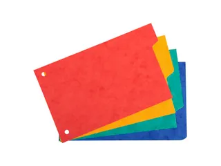 Tabblad recycl. kart on 225g 10x15 4tabs - 4