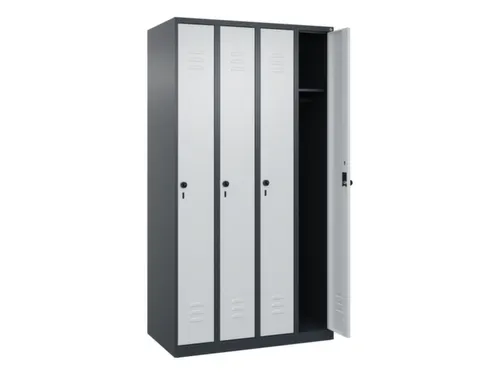 locker,HxBxD 1850x1000x500mm,4vak,vak B 250mm,draaigrendel