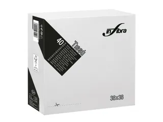 Infibra I-0456 P-to-P servet 38x38cm 1/4 vouw 2-Laags Wit 1440 Stuks - 1