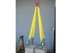 Hijsstroppen 4-Sprong Draagvermogen 0-45° 6 3T Nuttige L 2M Geel