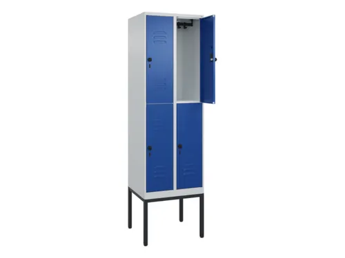 dubbeldekse locker,HxBxD 2120x600x500mm,2x2vak.,vak B 300mm