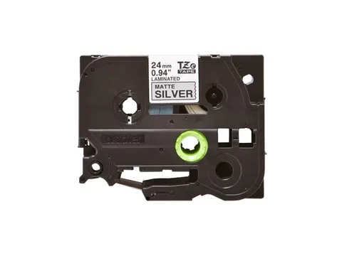 Neutral Labeltape P-touch TZe-M951 24mm Zwart op Zilver gelamineerd