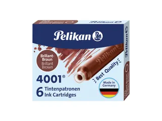 Inktpatroon Pelikan 4001 bruin 6 stuks - 2
