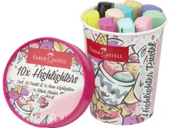 Marqueurs Faber-Castell 46 gobelet 10 pièces pastel