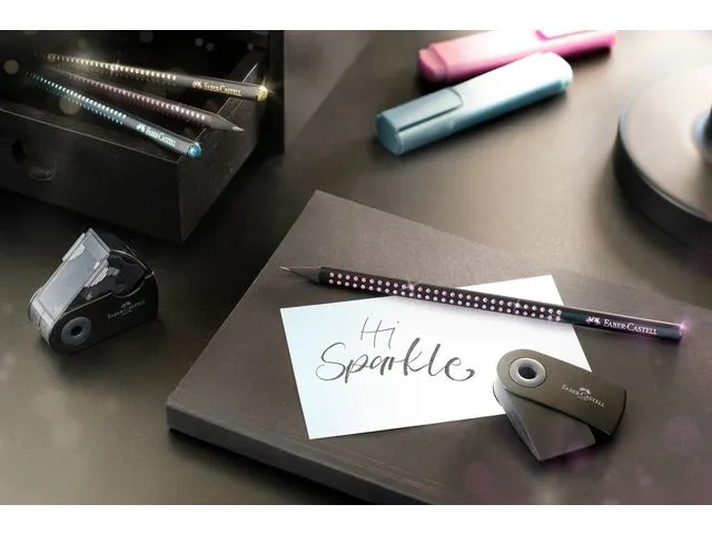 Crayon Faber-Castell graphite Grip Sparkle Midnight rose