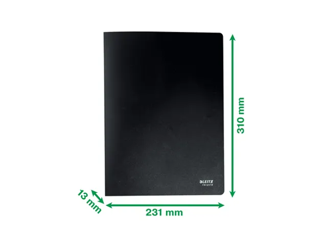 Showmap Leitz Recycle A4 20 tassen gerecycled PP zwart