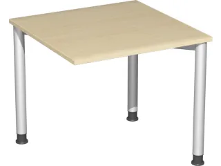 koppelelement voor bureau,HxBxD 680-800x800x800mm,blad esdoorn,hoekig - 1