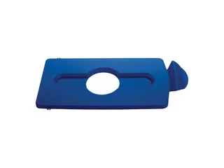 Deksel Flessen/blik Voor Slim Jim Recyclingstation Blauw - 1