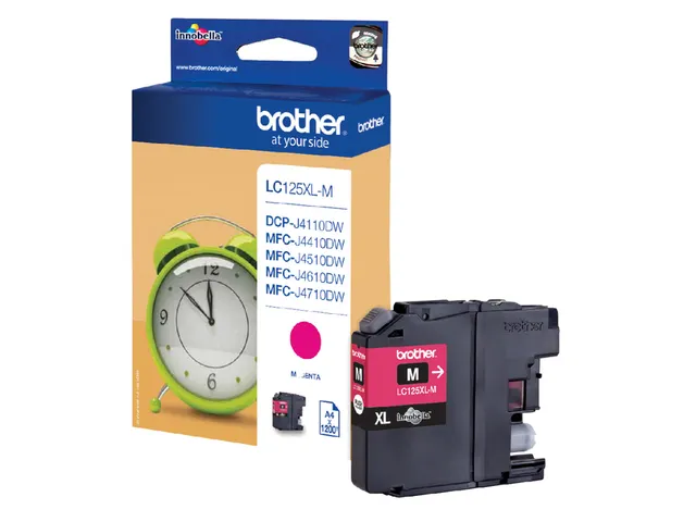 Inktcartridge Brother LC-125XLM rood HC