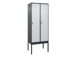 locker,HxBxD 2120x800x500mm,2vak,vak B 400mm,draaigrendel - 1