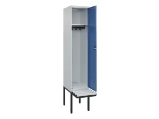 locker met bank,HxBxD 2120x400x815mm,1vak,vak B 400mm,cil.-slot - 2