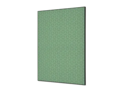 Wanddecoratie Textiel Set A1 Hexagon Groen