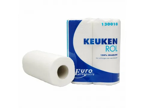 Europroducts Keukenrol Wit Cellulose 2-laags 16x2rol