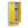 locker met bank,HxBxD 1950x800x815mm,2vak,vak B 400mm,cilinderslot