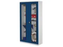 kast met sleufplaat,HxBxD 1950x1000x410mm,cil.-slot,sokkel,RAL5010